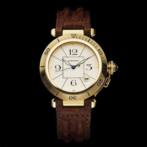 cinturino acciao cartier pasha|pasha de cartier leather watch.